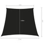 Voir la diapositive 6 : VIDAXL Voile de parasol Tissu Oxford trapeze 3/5x4 m Noir
