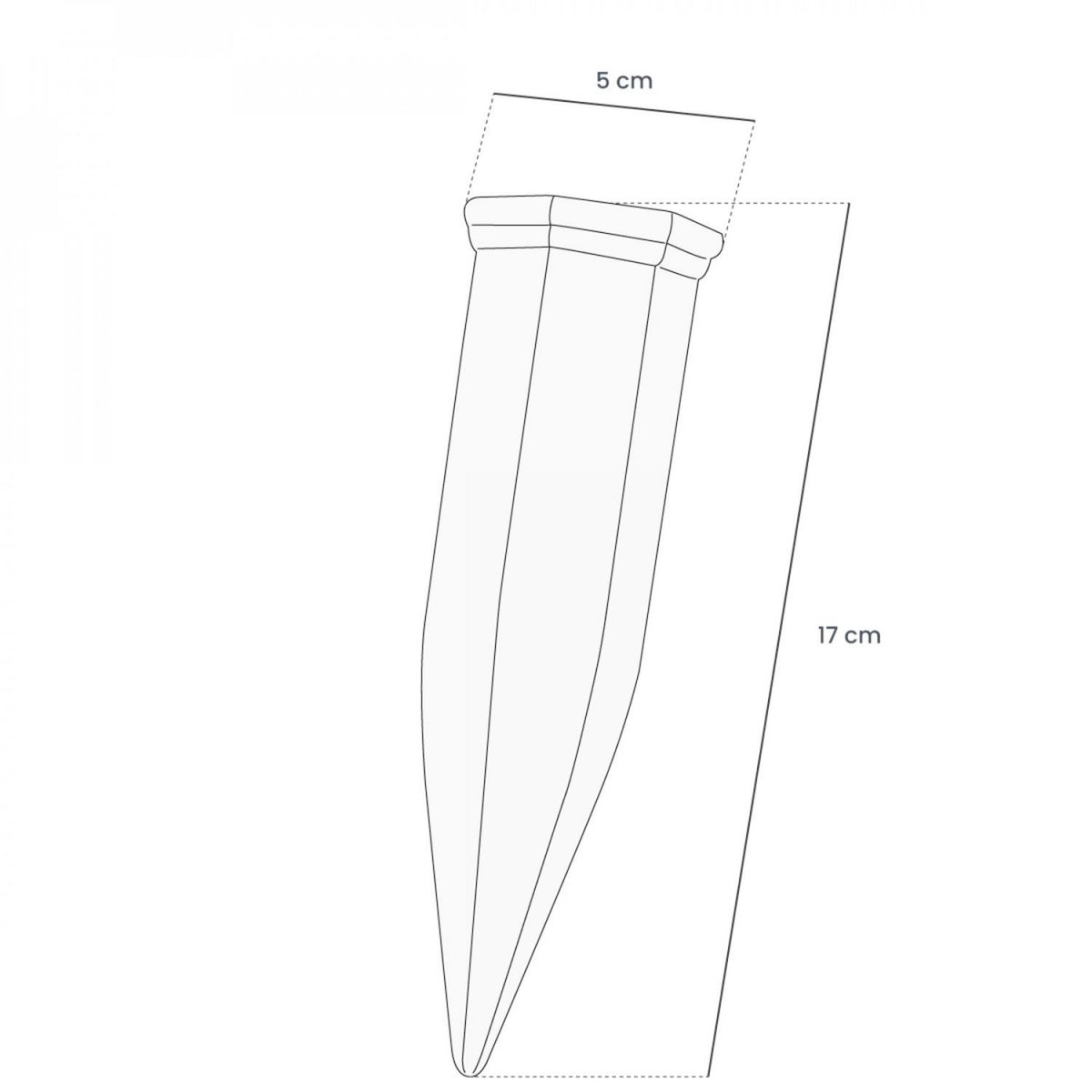 LINXOR Lot de 4 cônes d'arrosage - Terre cuite