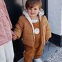Voir la diapositive 5 : Petit Béguin Doudoune bébé intérieur polaire avec capuche Lamascotte