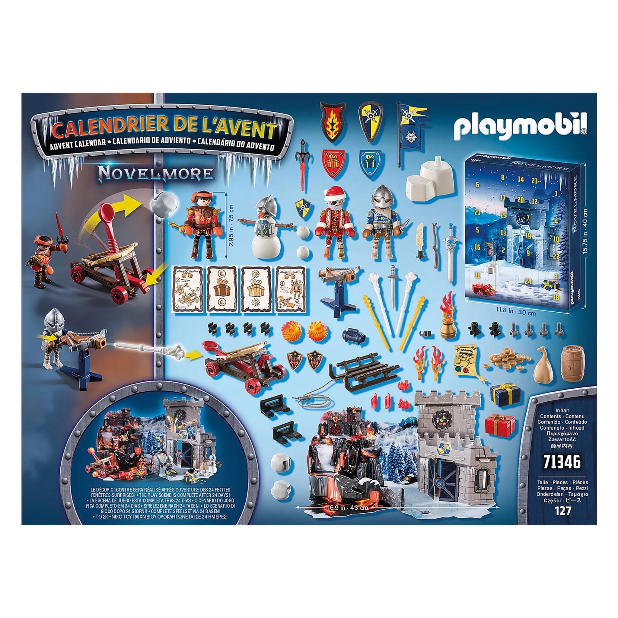 Voir la diapositive 5 : PLAYMOBIL Novelmore Calendrier de l'Avent - Noël des chevaliers