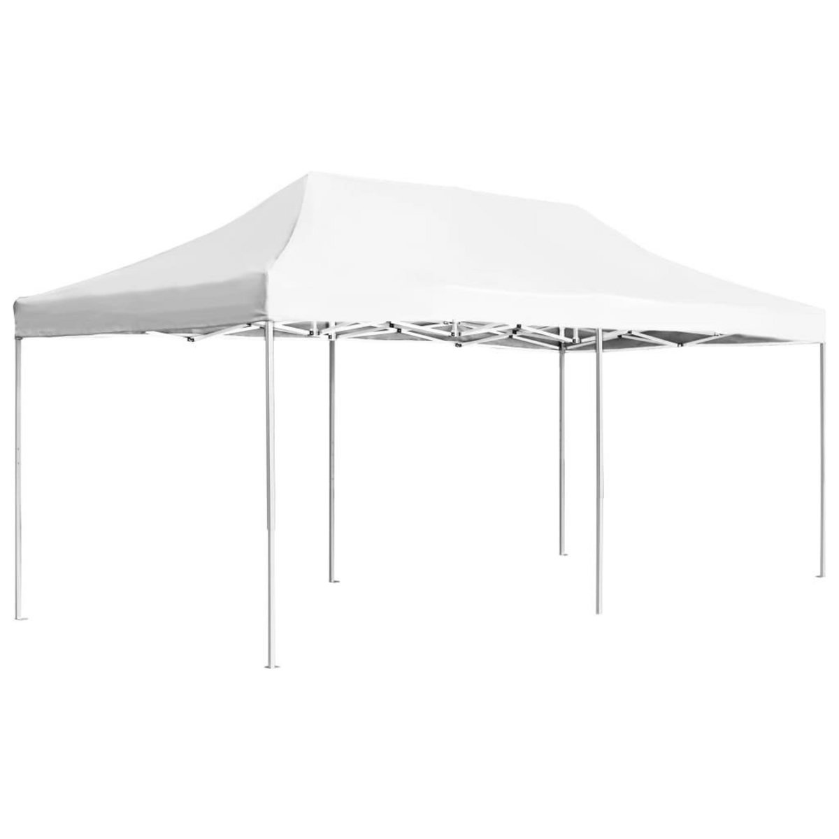 VIDAXL Tente de reception pliable Aluminium 6 x 3 m Blanc