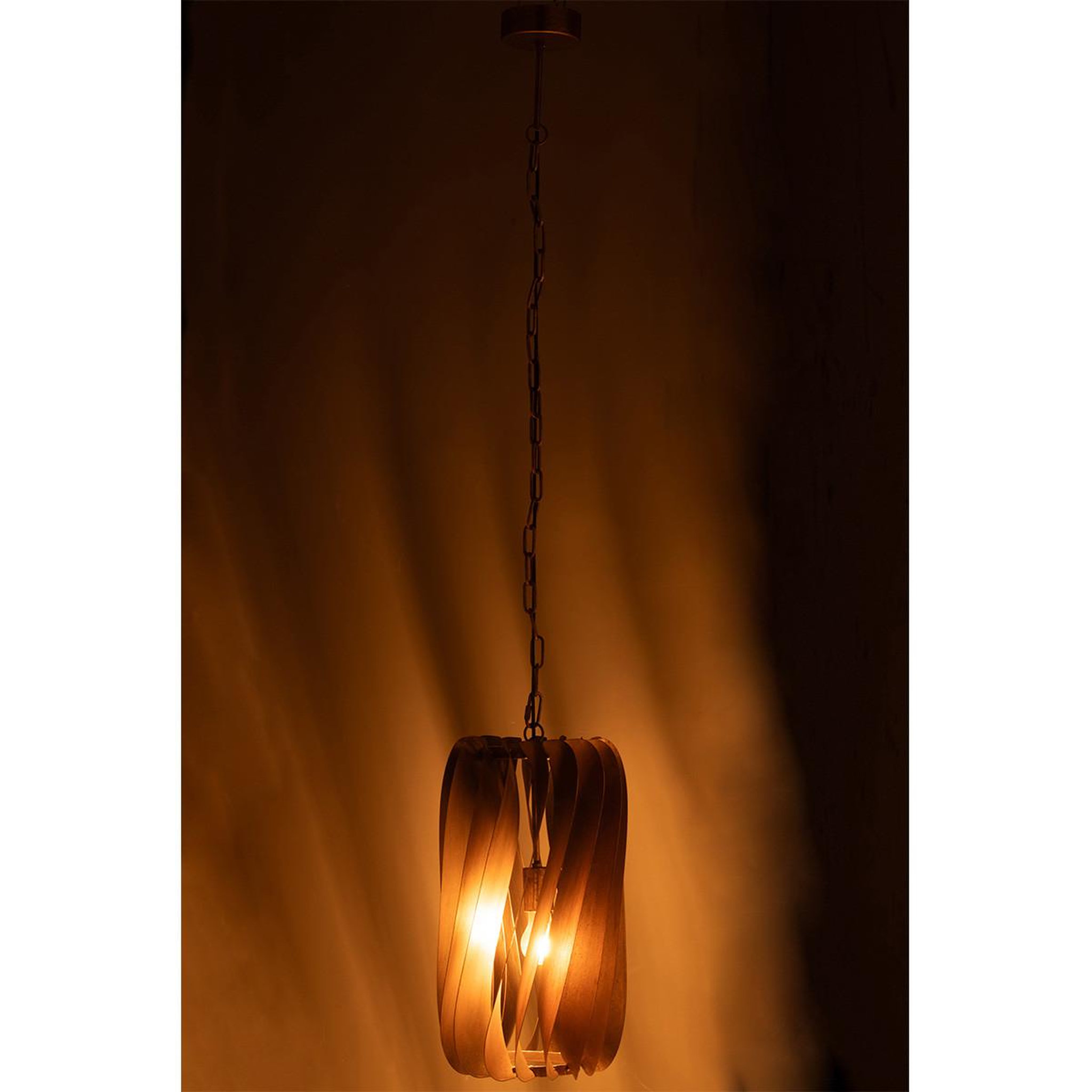 Voir la diapositive 3 : J-LINE Lampe Suspension Design en Métal  Tina  156cm Or