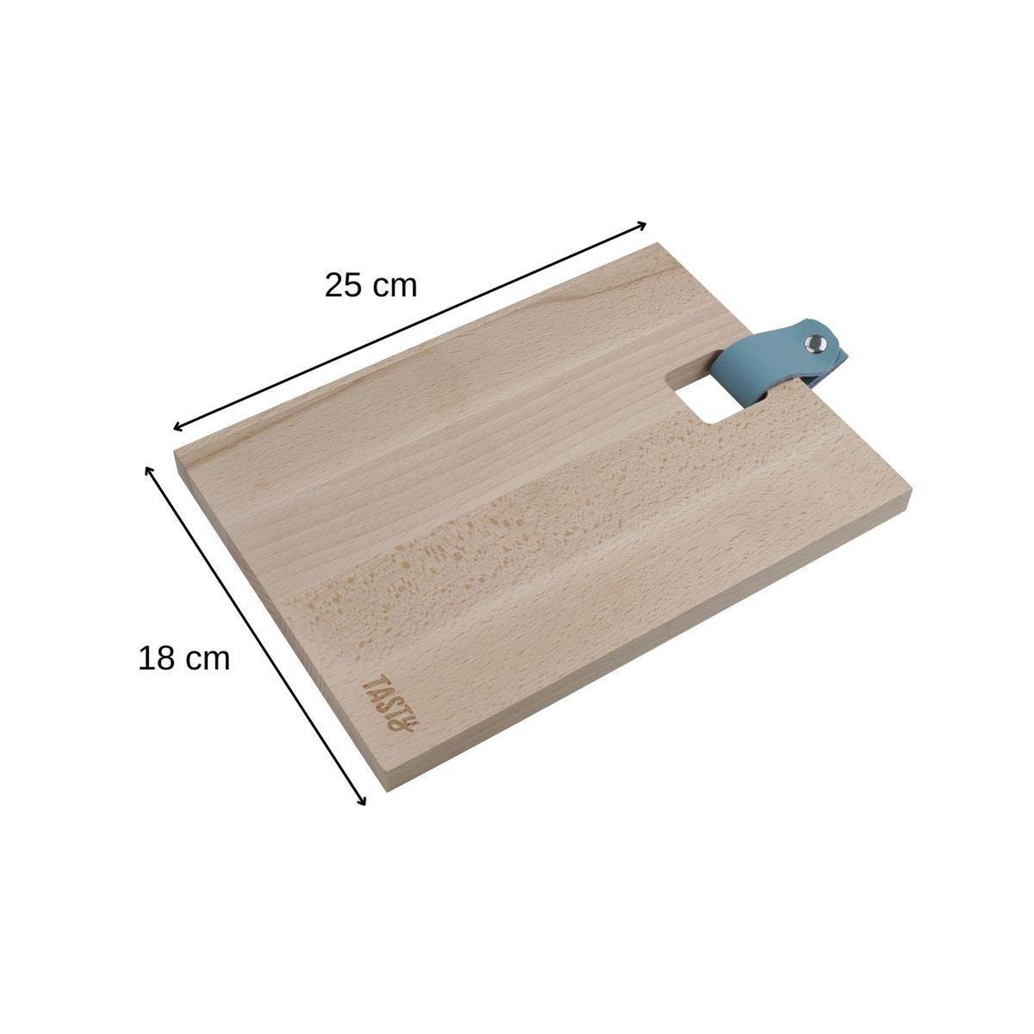 Voir la diapositive 3 : TASTY Planche à découper en bois rectangulaire 25 x 18 cm Tasty Green