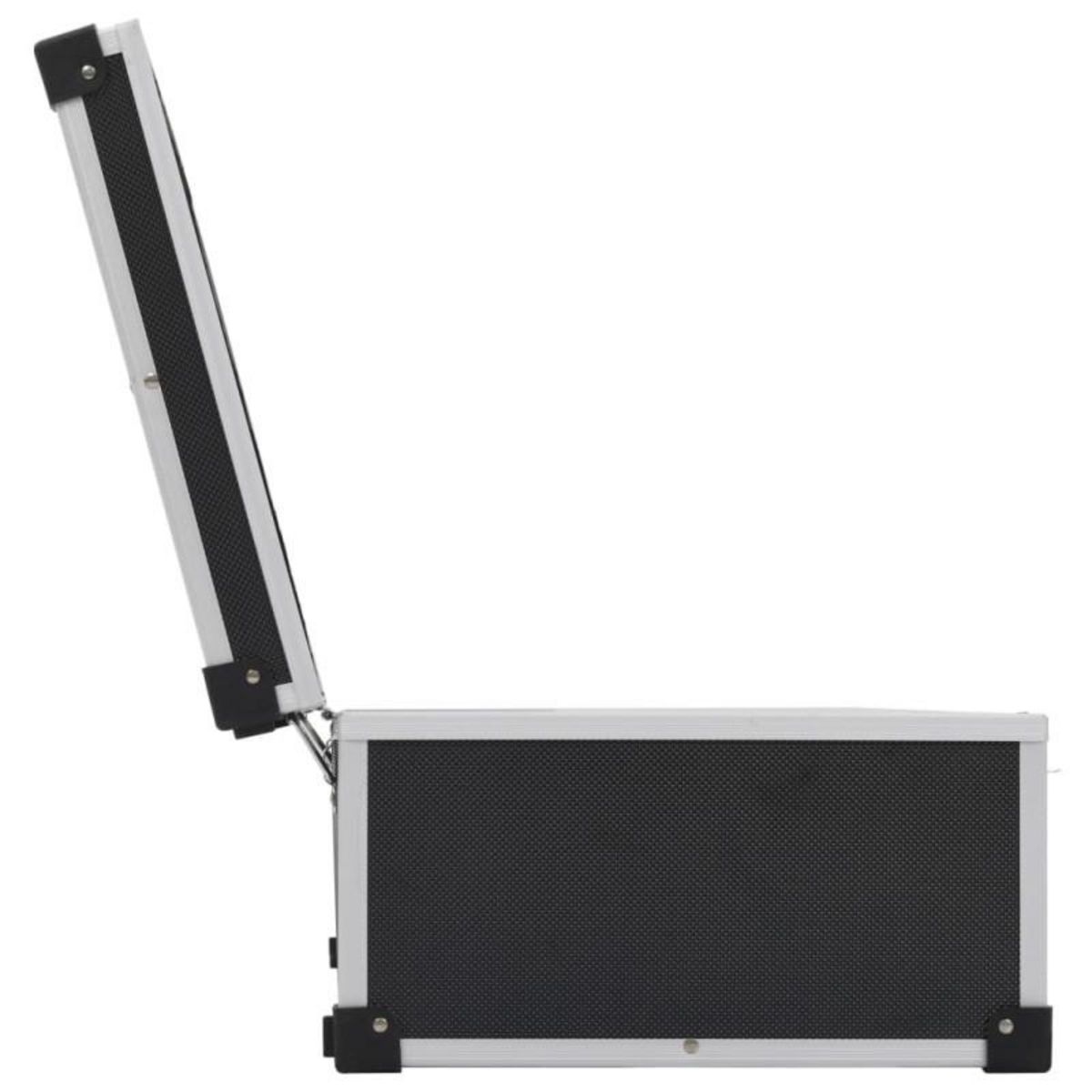 VIDAXL Étui de CD pour 80 CD Aluminium ABS Noir