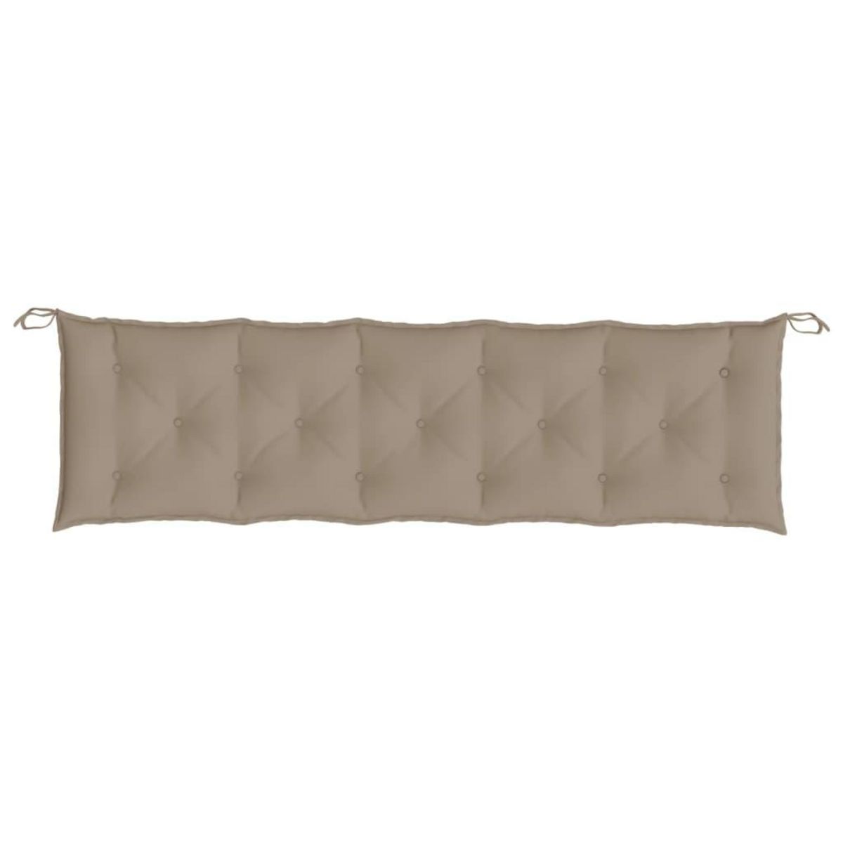 VIDAXL Coussin de banc de jardin taupe 180x50x7 cm tissu oxford