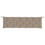Voir la diapositive 4 : VIDAXL Coussin de banc de jardin taupe 180x50x7 cm tissu oxford