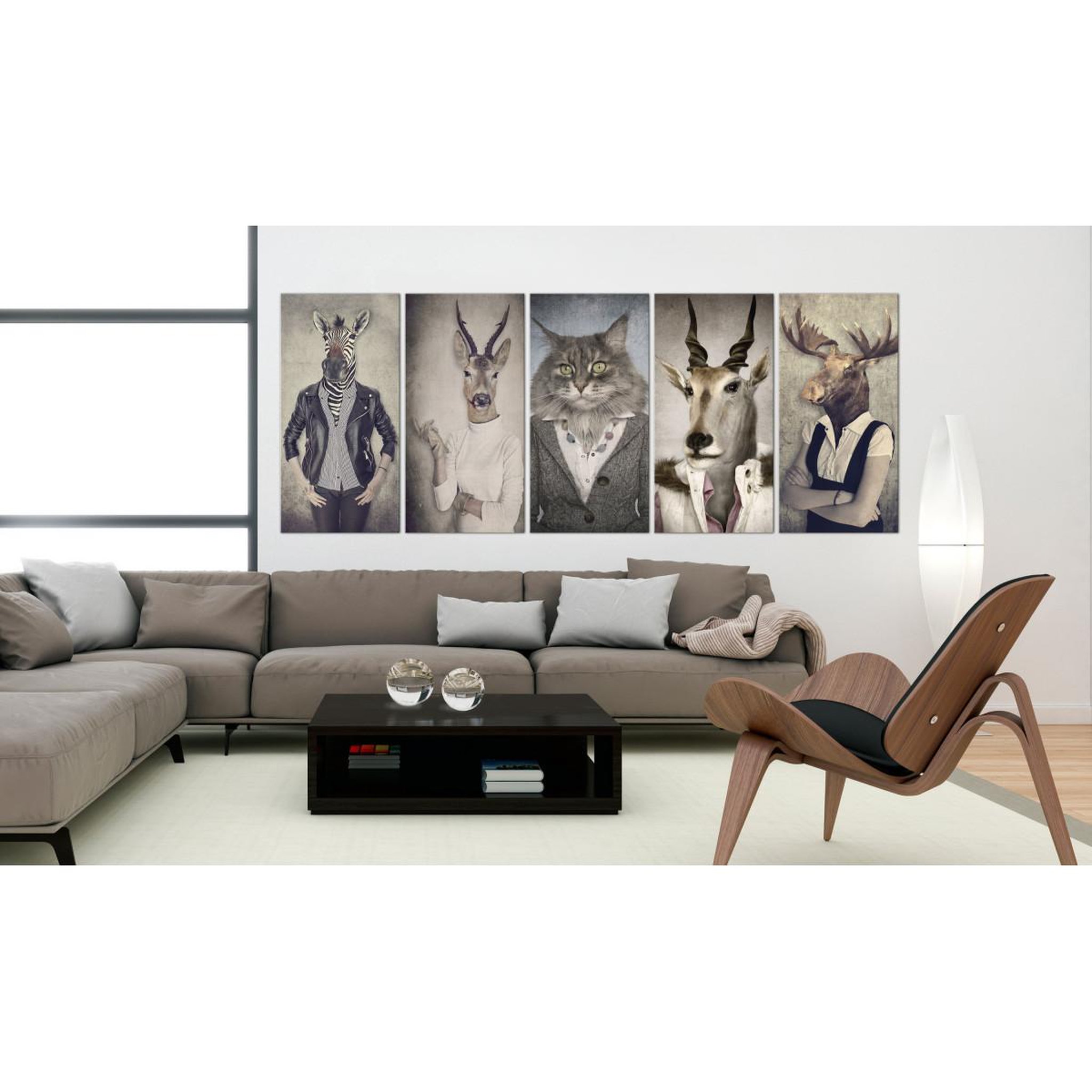 Voir la diapositive 2 : Paris Prix Tableau Imprimé  Animal Masks I