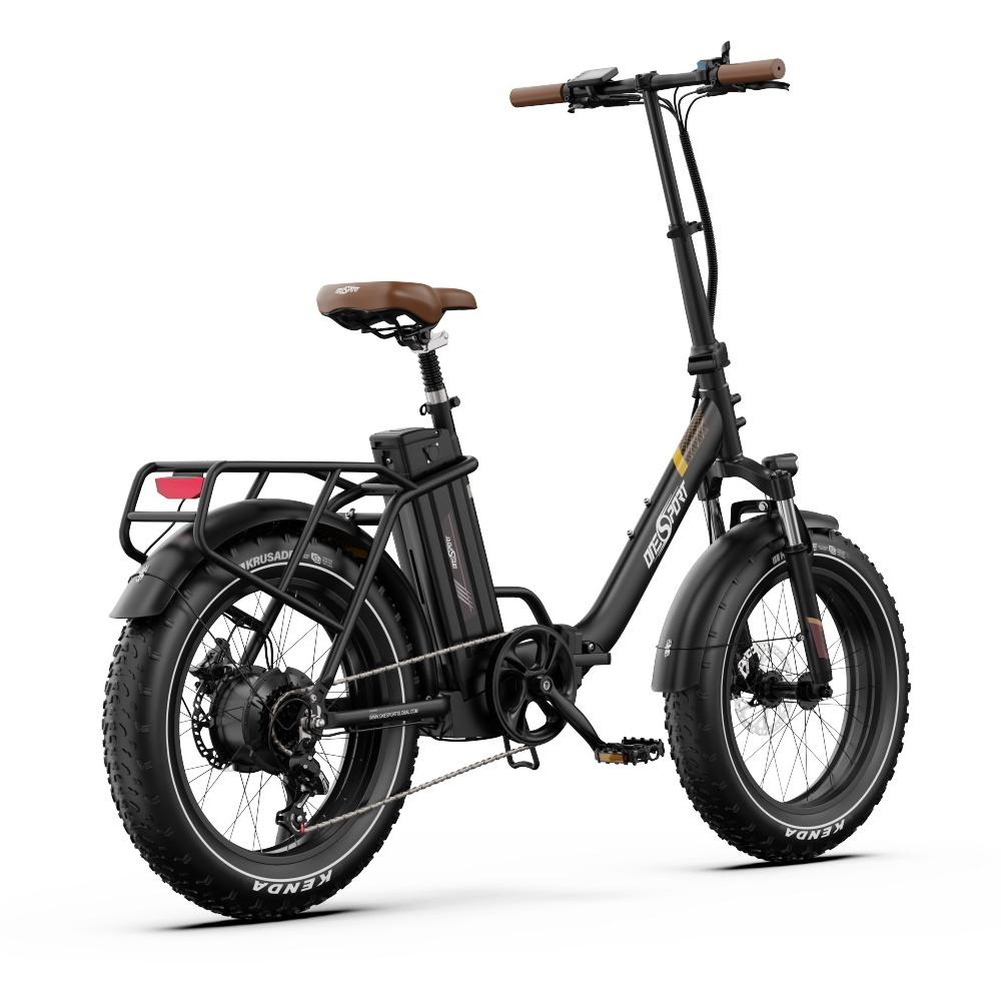 Voir la diapositive 5 : ONESPORT Vélo électrique pliable Onesport OT16 Max, 20 pouces