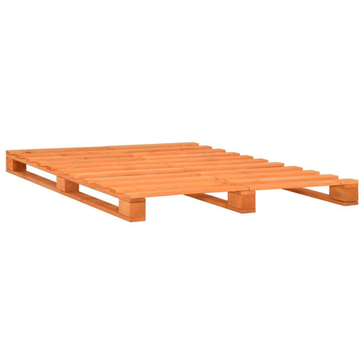VIDAXL Cadre de lit de palette sans matelas 140x200 cm bois massif
