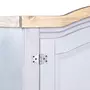 VIDAXL Garde-robe avec 2 portes Gamme  pin mexicain Gris