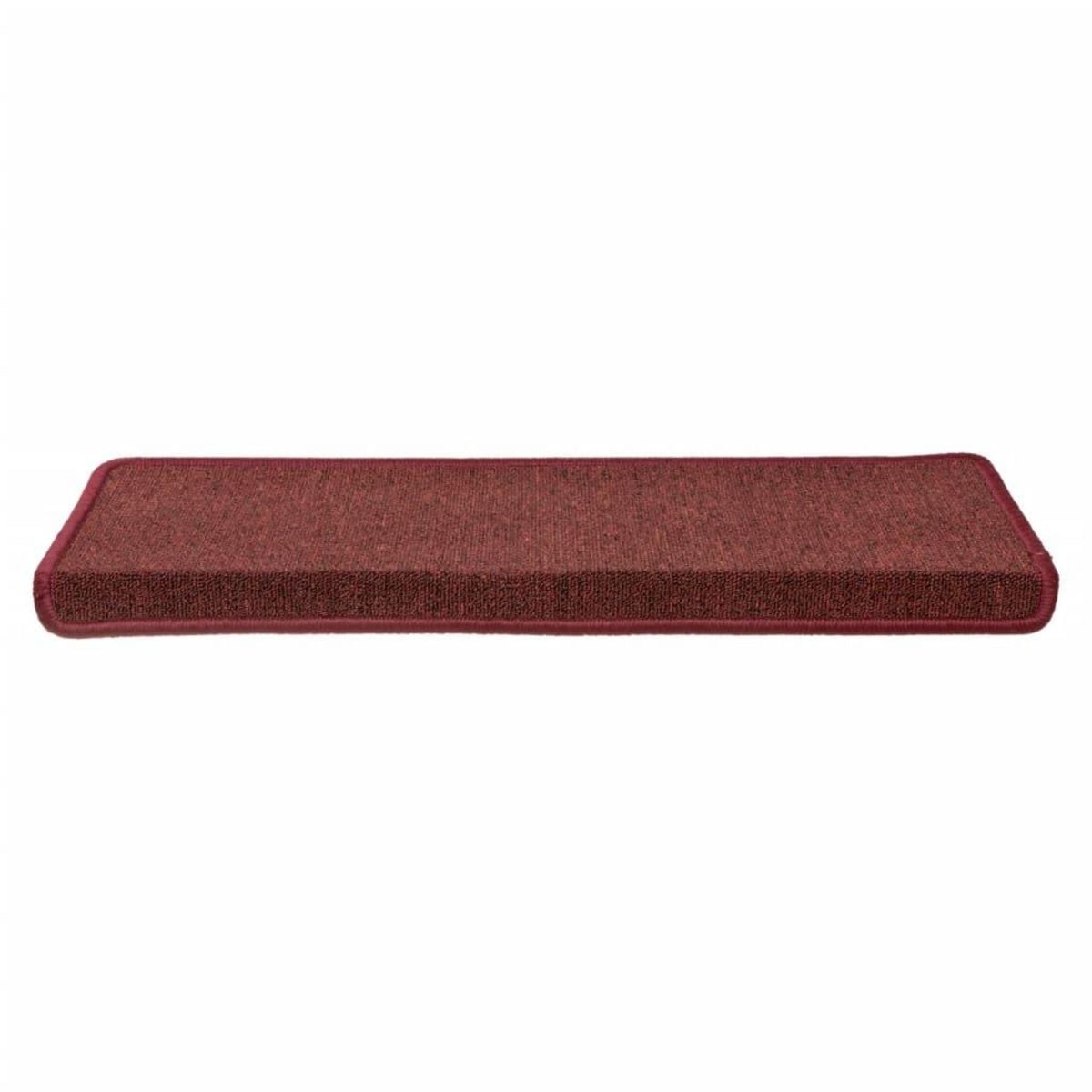 VIDAXL Tapis d'escalier 15 pcs 65x21x4 cm Rouge mat