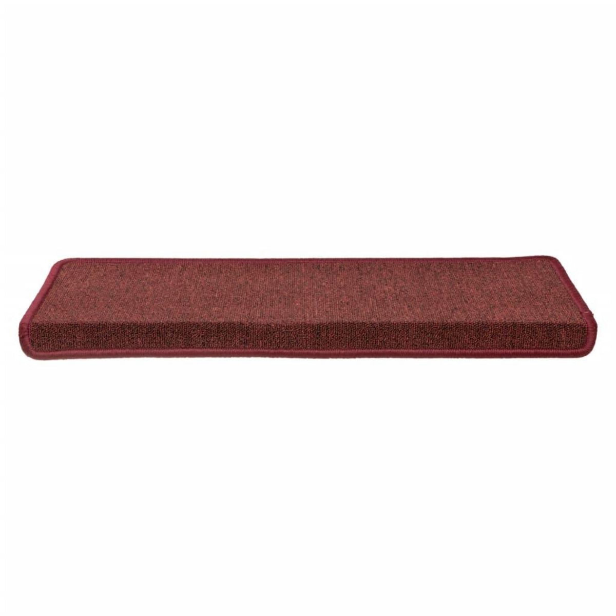 VIDAXL Tapis d'escalier 15 pcs 65x21x4 cm Rouge mat