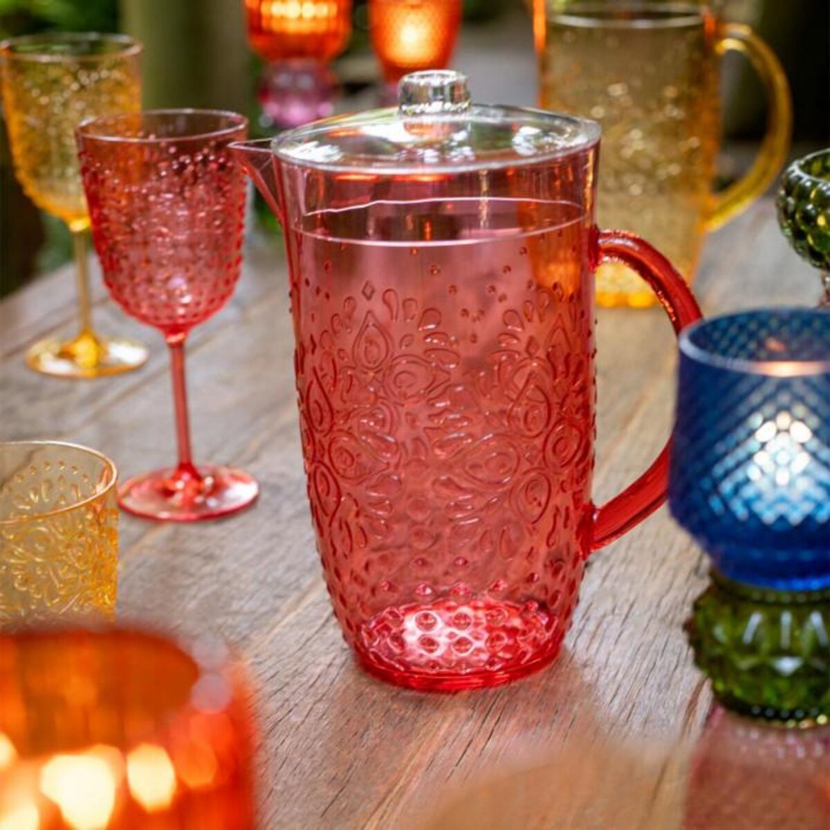 Paris Prix Carafe Réutilisable  Barbra  2,5L Rouge