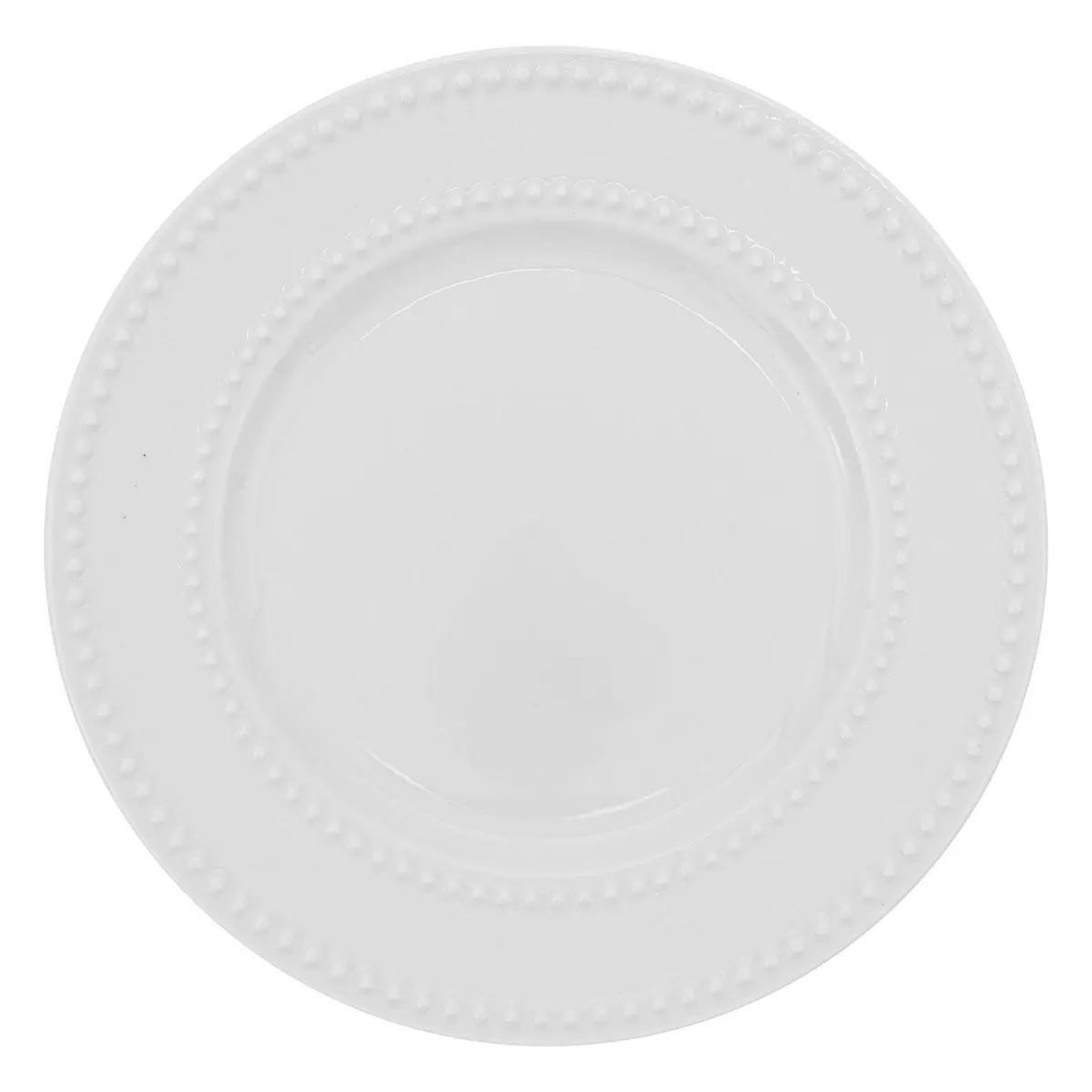 Voir la diapositive 2 : SECRET DE GOURMET Service de table en porcelaine 18 pièces  perle  27cm blanc
