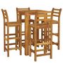Voir la diapositive 3 : VIDAXL Ensemble de bar de jardin 5 pcs bois d'acacia solide