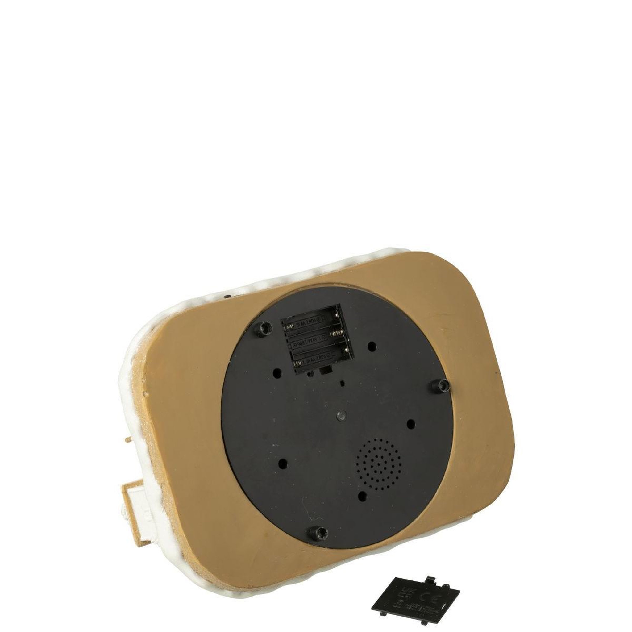 Voir la diapositive 4 : J-LINE Château pain d'épice à led  winter glow  35cm beige