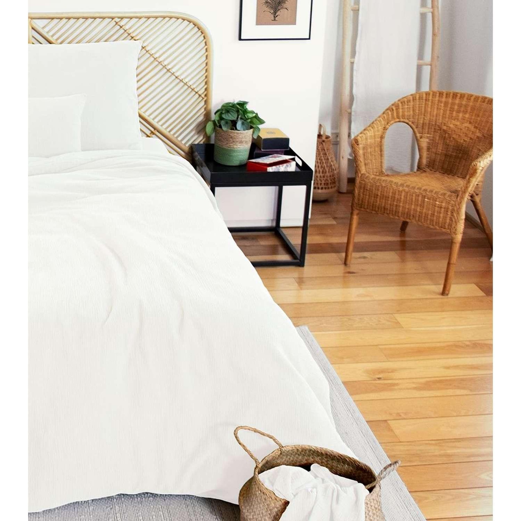 Voir la diapositive 2 : COTE DECO Parure de lit - Double gaze de coton