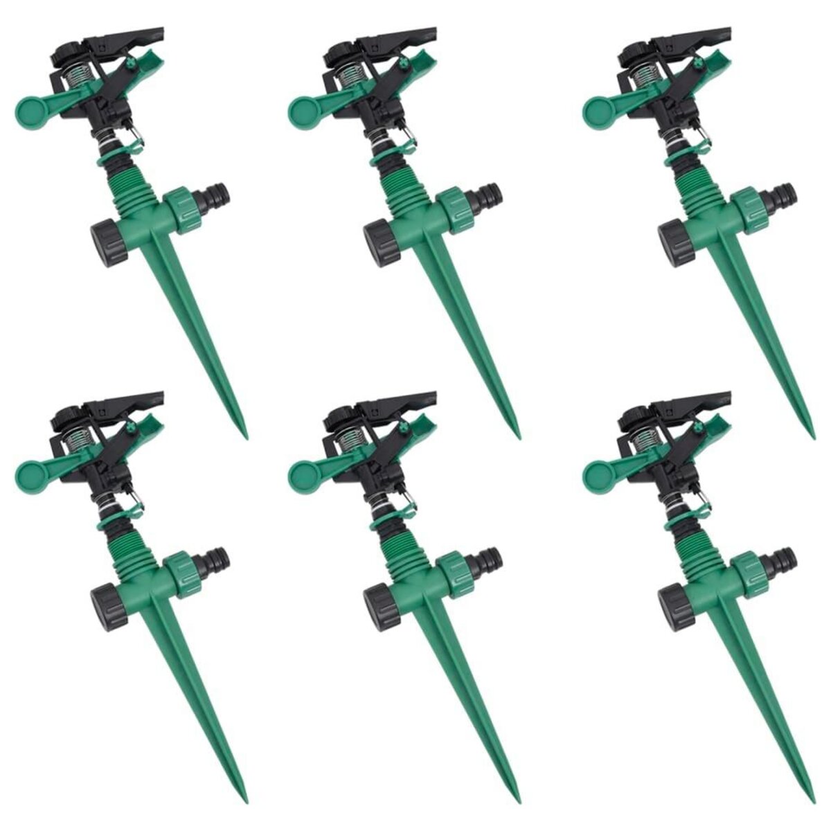 VIDAXL Arroseurs a impulsion de jardin 6 pcs