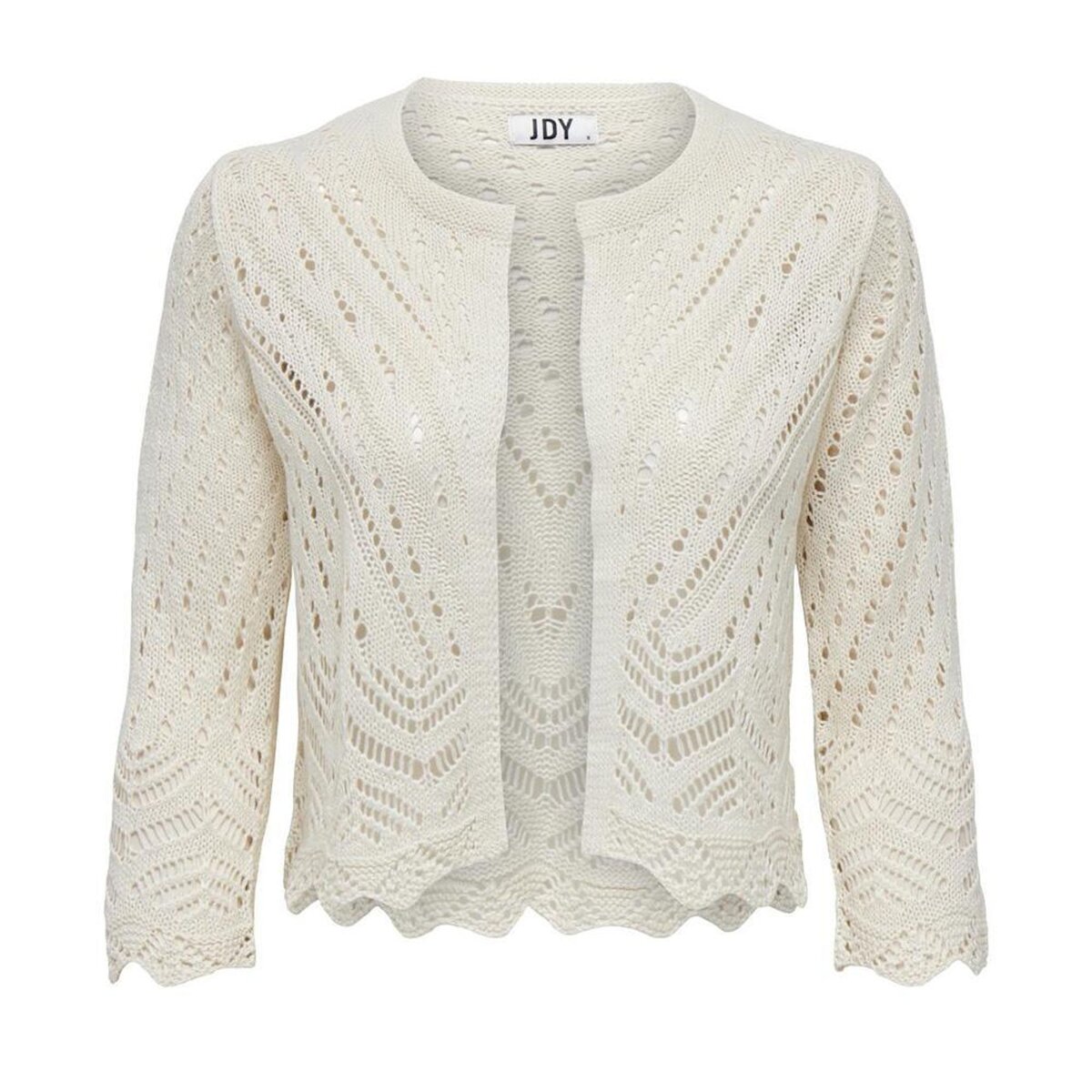 JACQUELINE DE YONG Cardigan Ecru FemmeJDY Sun 3/4 Cropped