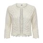 Voir la diapositive 2 : JACQUELINE DE YONG Cardigan Ecru FemmeJDY Sun 3/4 Cropped