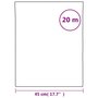 Voir la diapositive 6 : VIDAXL Film de fenetre statique depoli gris transparent 45x2000 cm PVC