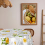 Voir la diapositive 2 : HABITABLE Nappe en toile cirée ronde motifs citron CITE - Diam. 150 cm