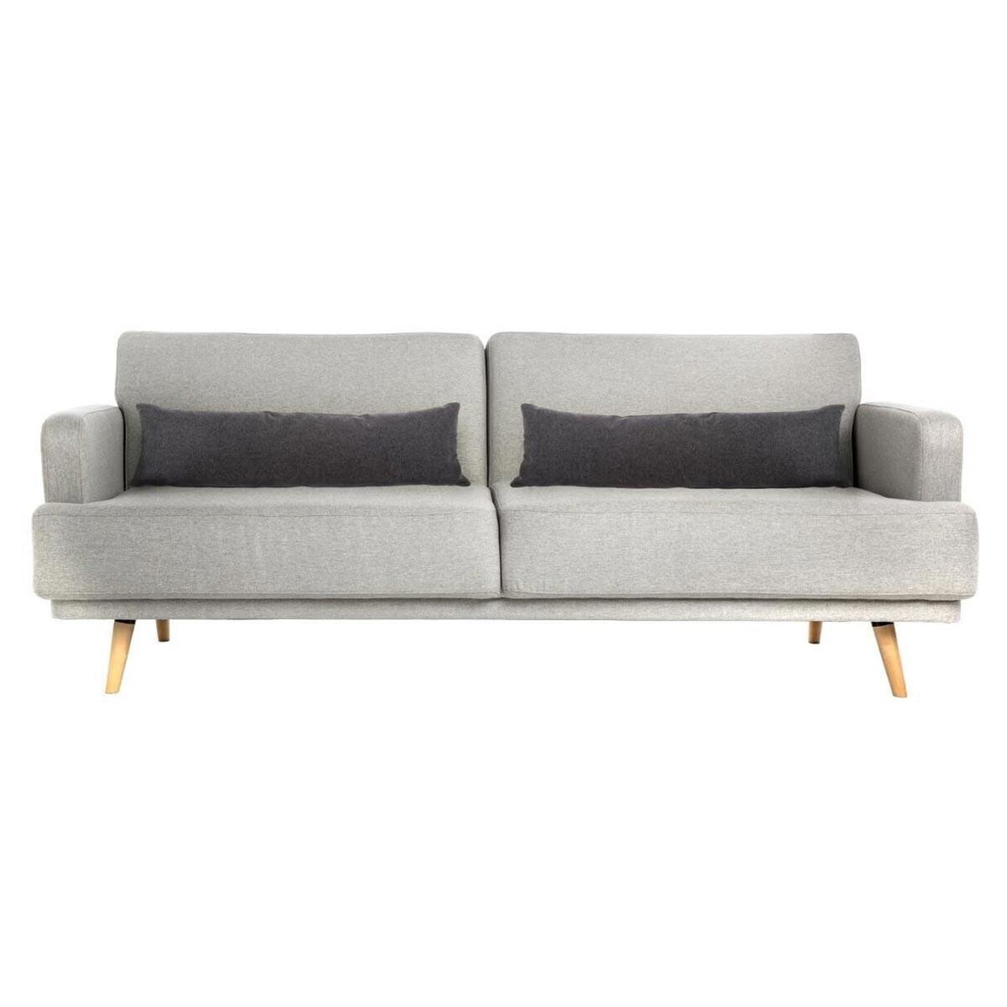 Voir la diapositive 1 : Paris Prix Canapé convertible 3 places  jack  214cm gris clair