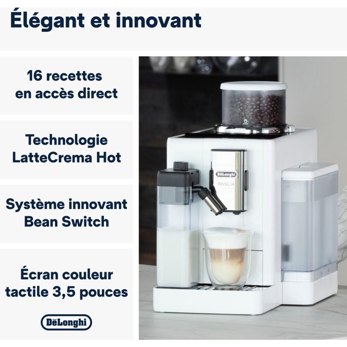 DELONGHI Expresso Broyeur rivelia latte FEB4455.W