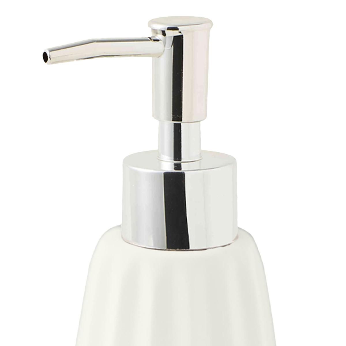 GUY LEVASSEUR Distributeur de savon en céramique FACETTE