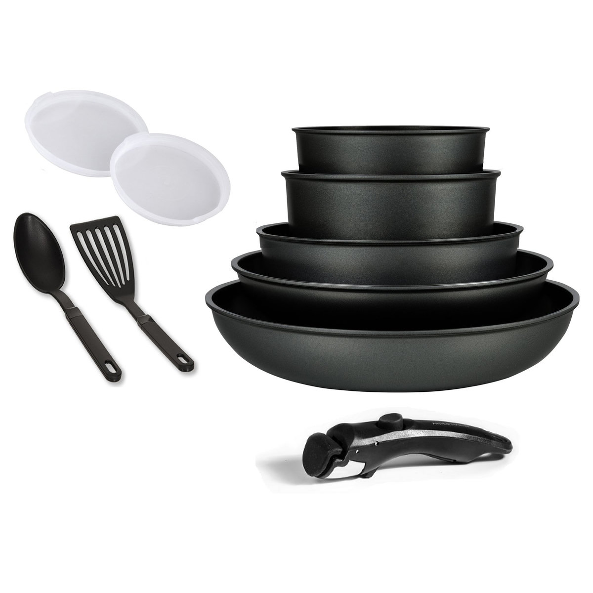 Arthur Martin Batterie de cuisine induction 10 pièces en aluminium forgé