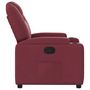 Voir la diapositive 4 : VIDAXL Fauteuil inclinable Rouge bordeaux Tissu