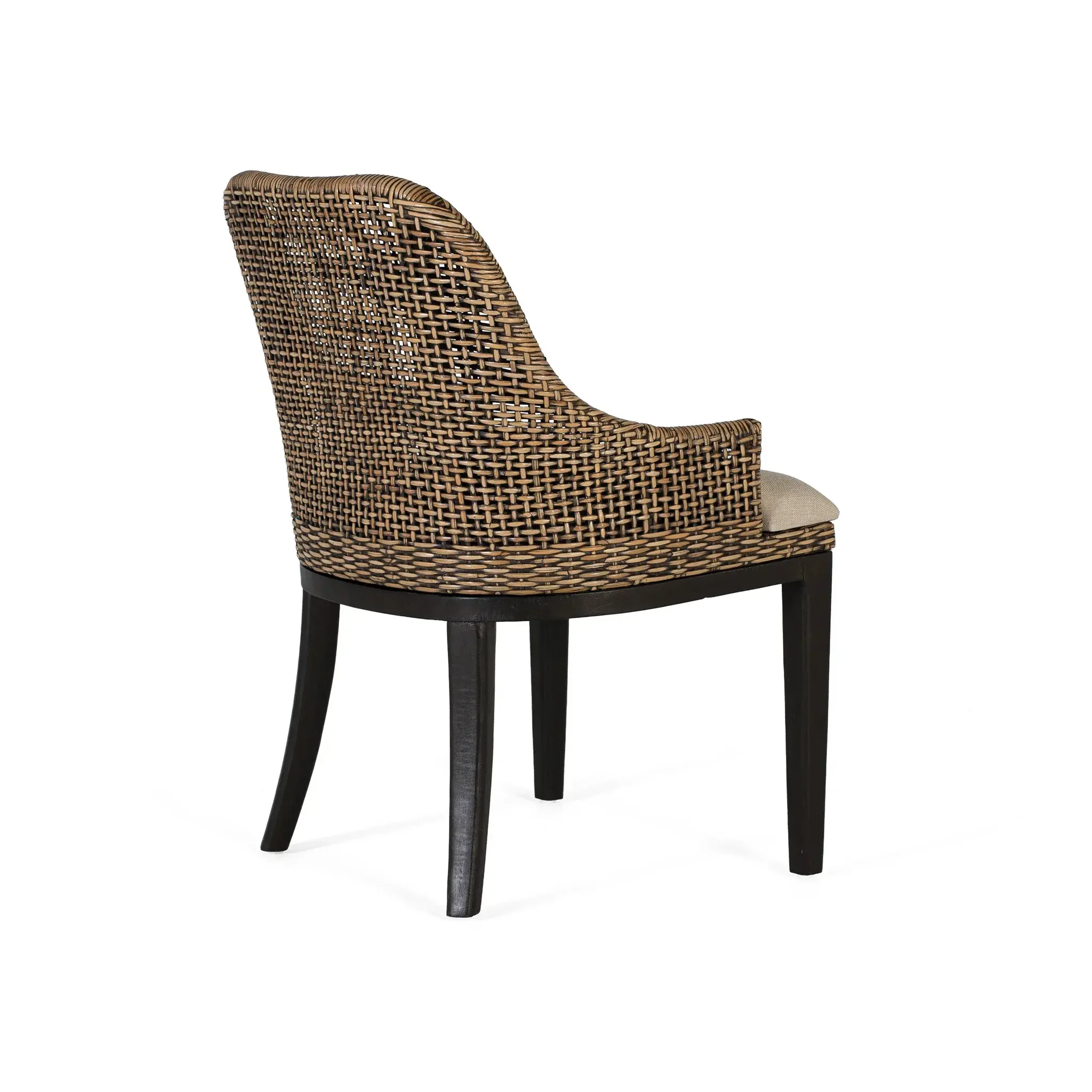 Voir la diapositive 4 : GINER Y COLOMER SL Lot de 2 chaises de salle à manger en bois d'acajou style colonial contemporain
