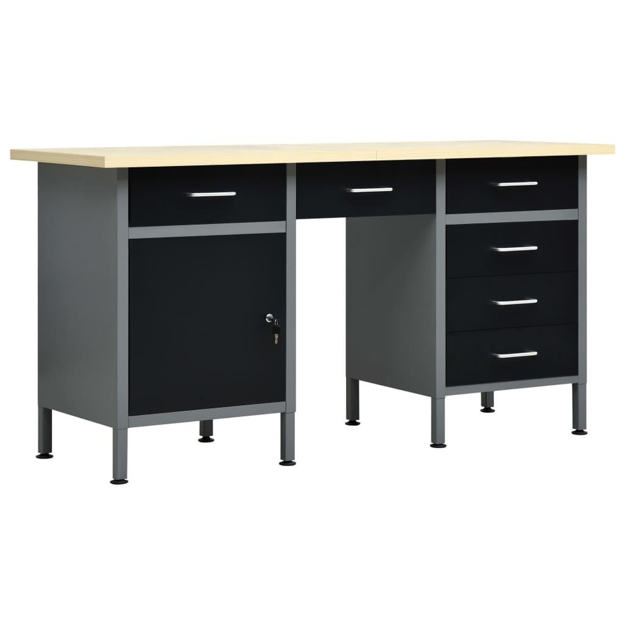 VIDAXL Etabli Noir 160x60x85 cm Acier