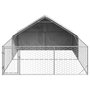 Voir la diapositive 3 : VIDAXL Niche d'exterieur pour chien enclos 4x3x1,9 m acier galvanise