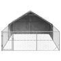 Voir la diapositive 3 : VIDAXL Niche d'exterieur pour chien enclos 4x3x1,9 m acier galvanise