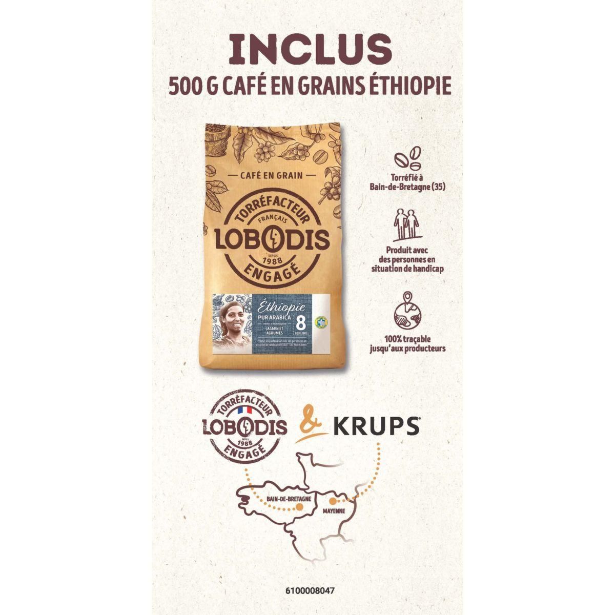 KRUPS Expresso Broyeur YY5568FD Arabica