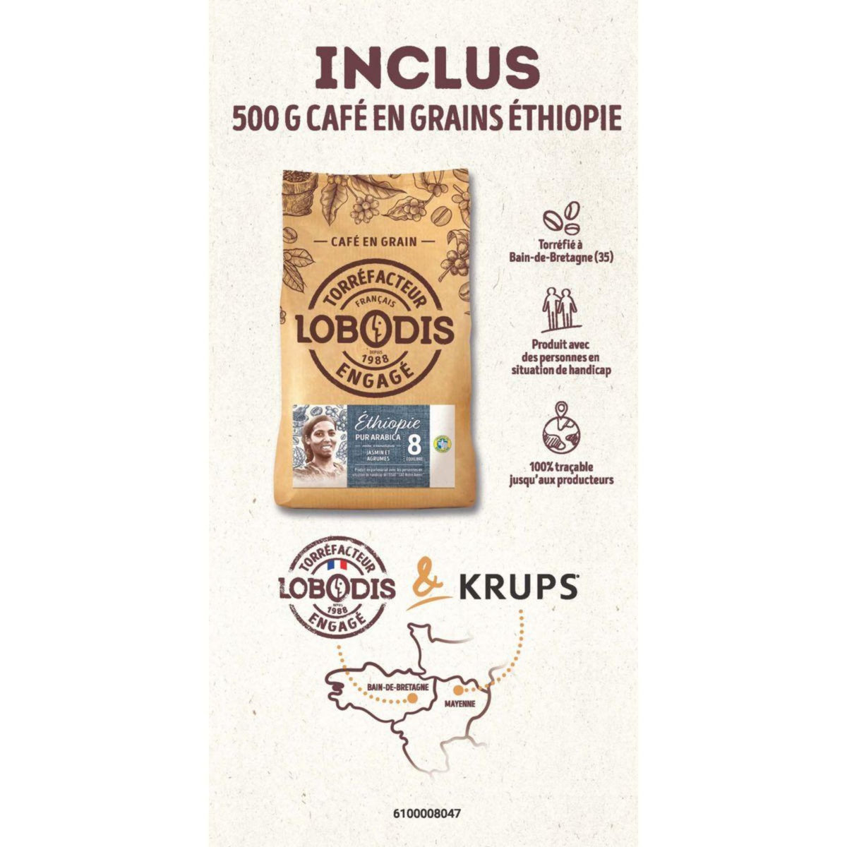 KRUPS Expresso Broyeur YY5568FD Arabica