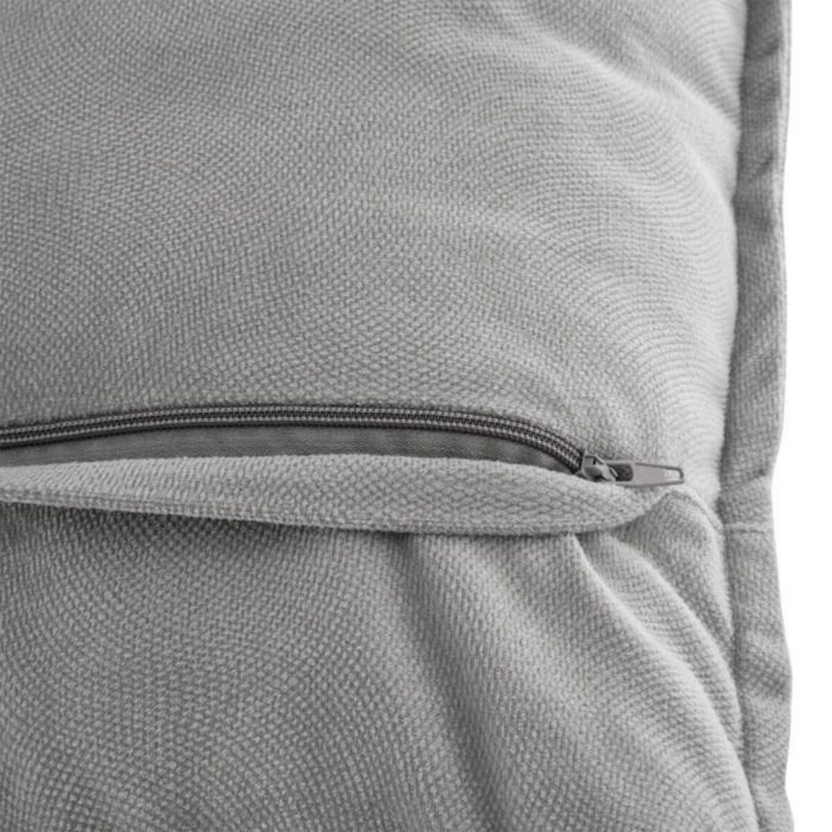 ATMOSPHERA Coussin Déhoussable  Lilou  45x45cm Gris Clair