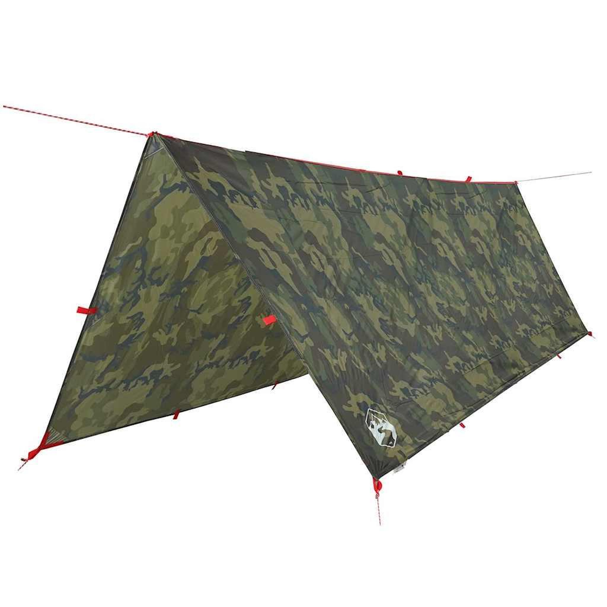 Voir la diapositive 2 : VIDAXL Bache de camping camouflage 406x306 cm impermeable