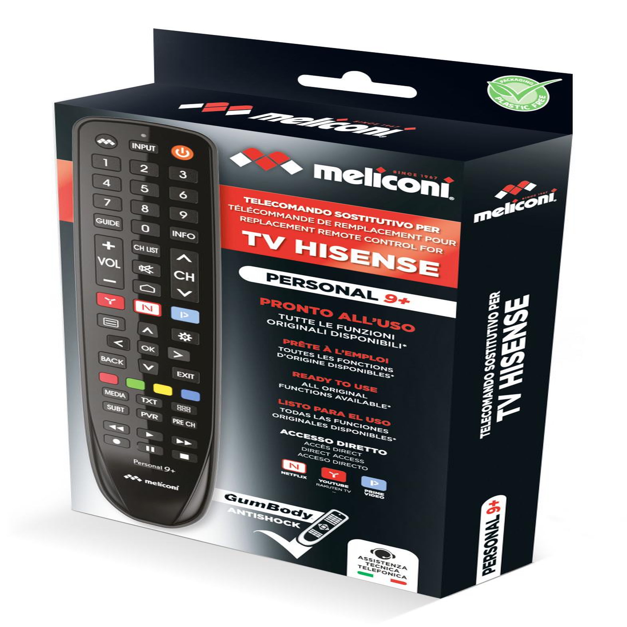 Voir la diapositive 3 : Meliconi Meliconi 806081 télécommande TV Appuyez sur les boutons