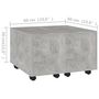 Voir la diapositive 6 : VIDAXL Table basse gris beton 60x60x38 cm bois d'ingenierie