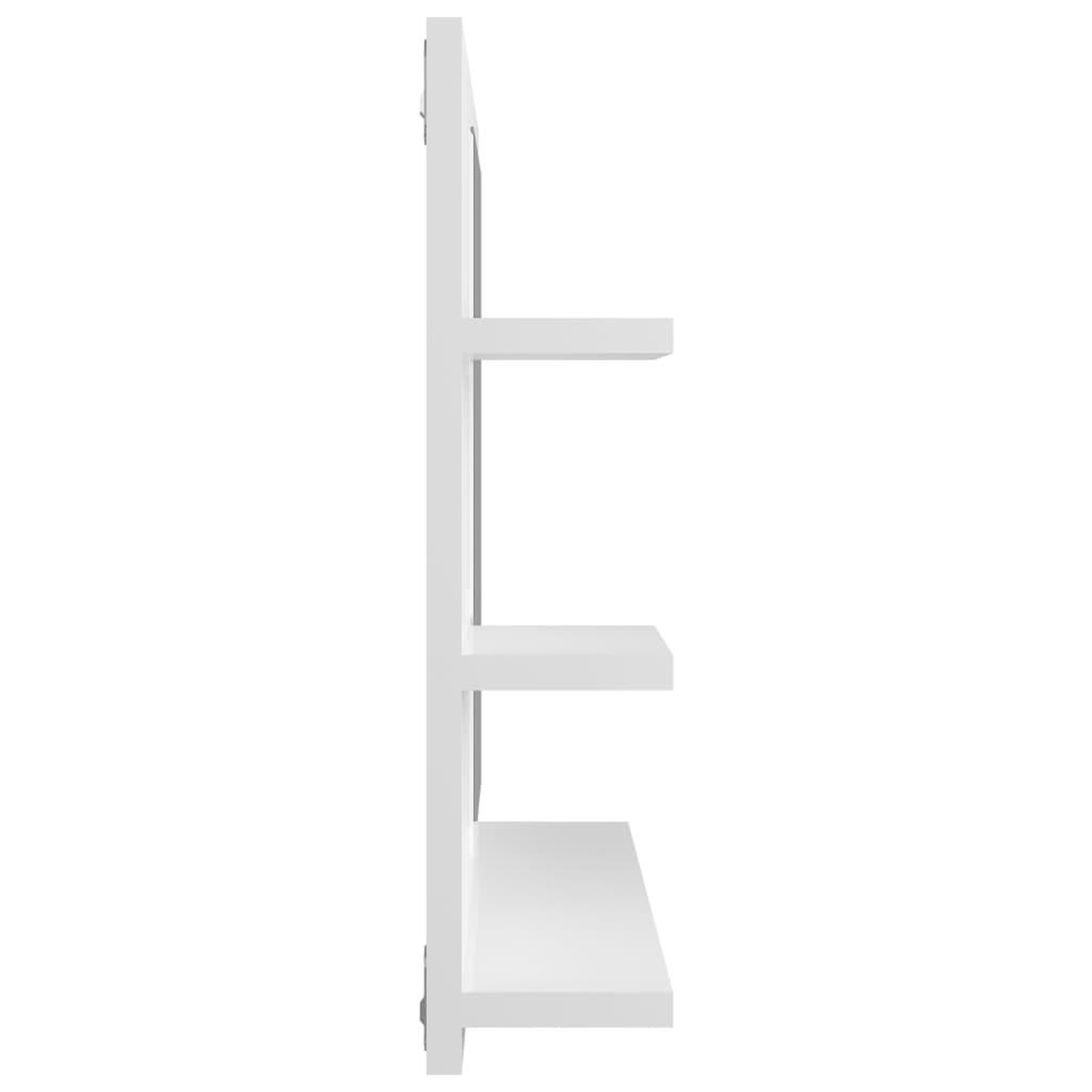 Voir la diapositive 5 : VIDAXL Miroir de salle de bain blanc brillant bois d'ingenierie