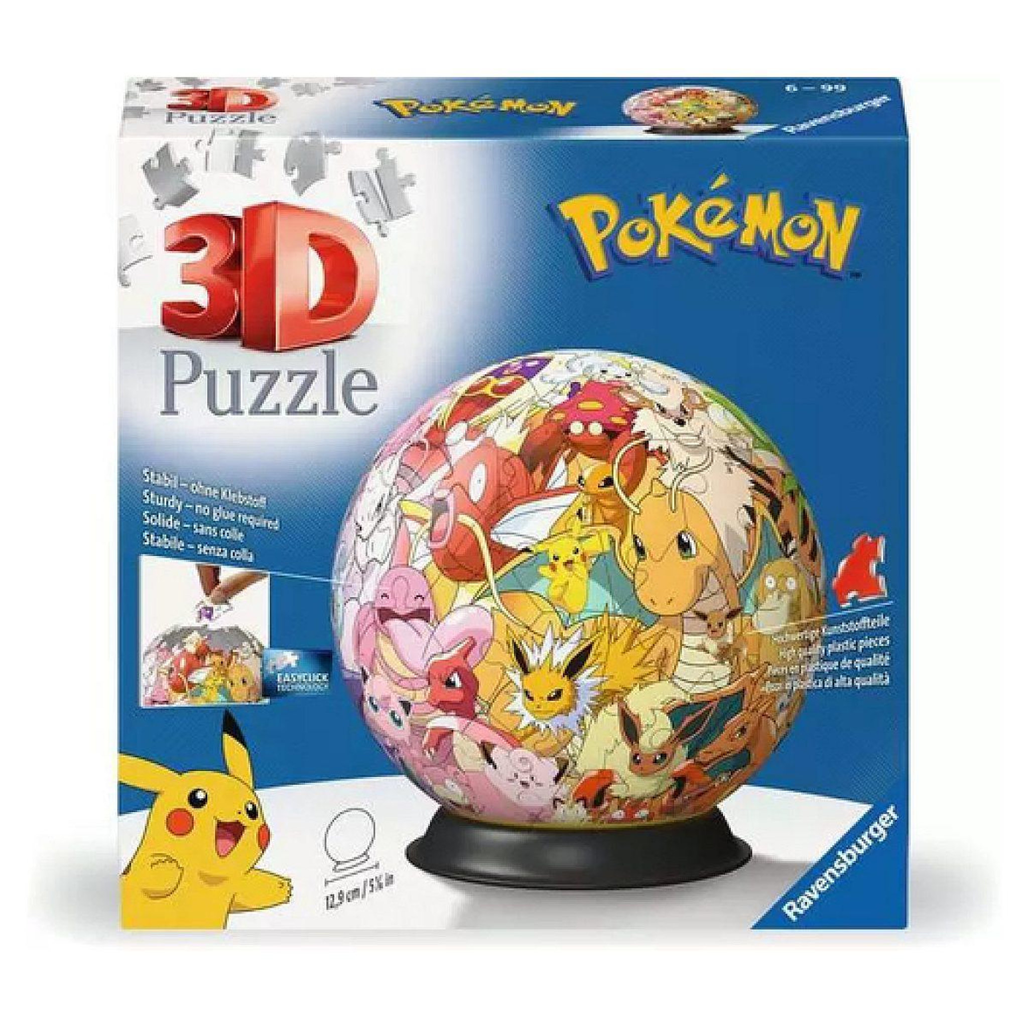 RAVENSBURGER 3d puzzle ball : pokemon 72 pcs