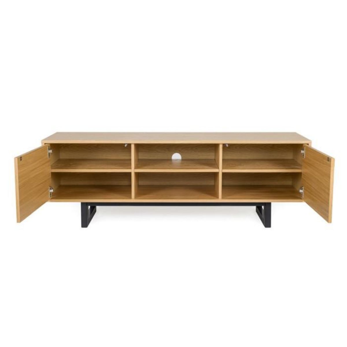 Paris Prix Meuble TV 2 Portes en Bois  Camden  150cm Naturel