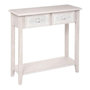 Voir la diapositive 1 : ATMOSPHERA Console Design 2 Tiroirs  Hina  80cm Blanc