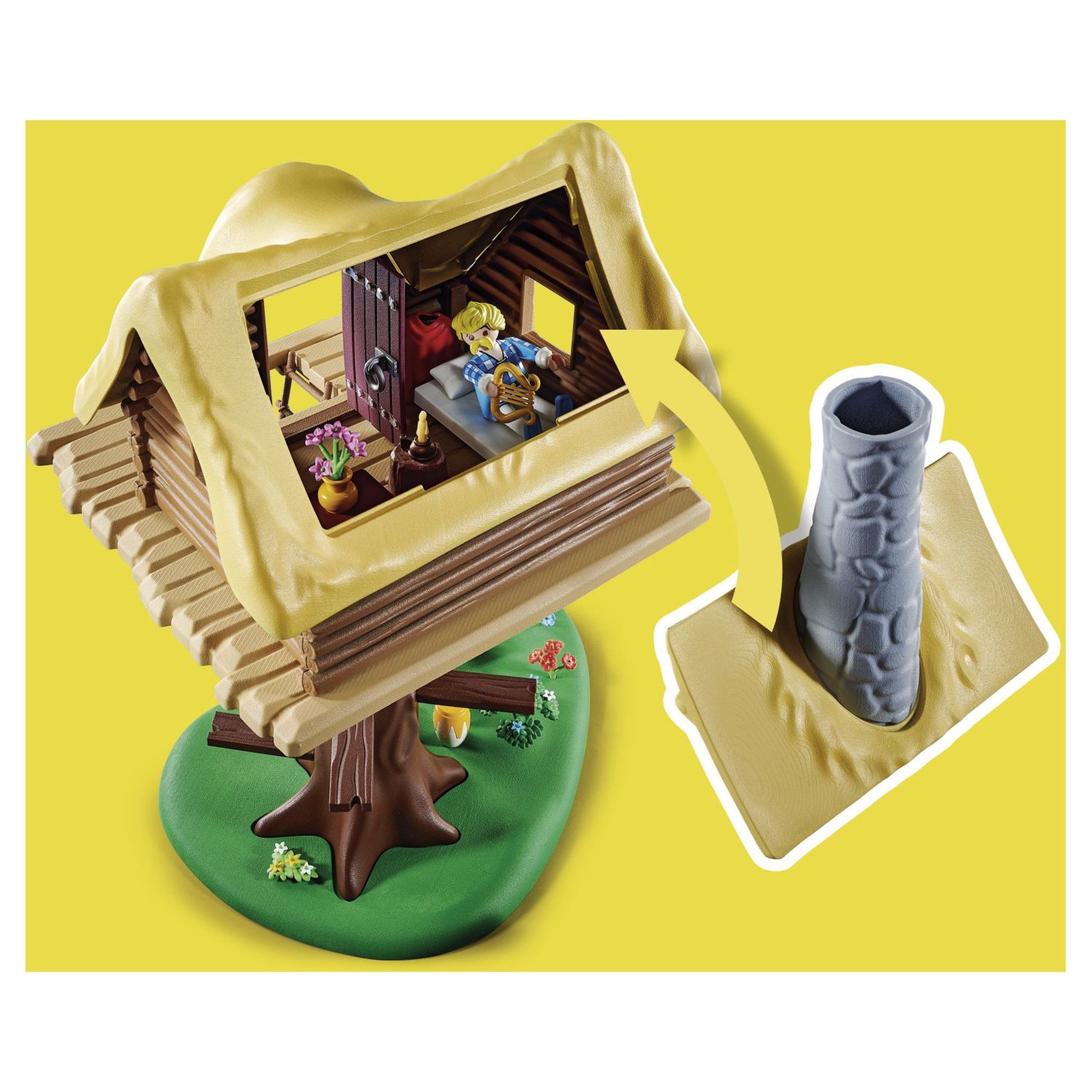 Voir la diapositive 5 : PLAYMOBIL 71016 - Astérix : La hutte d'Assurancetourix