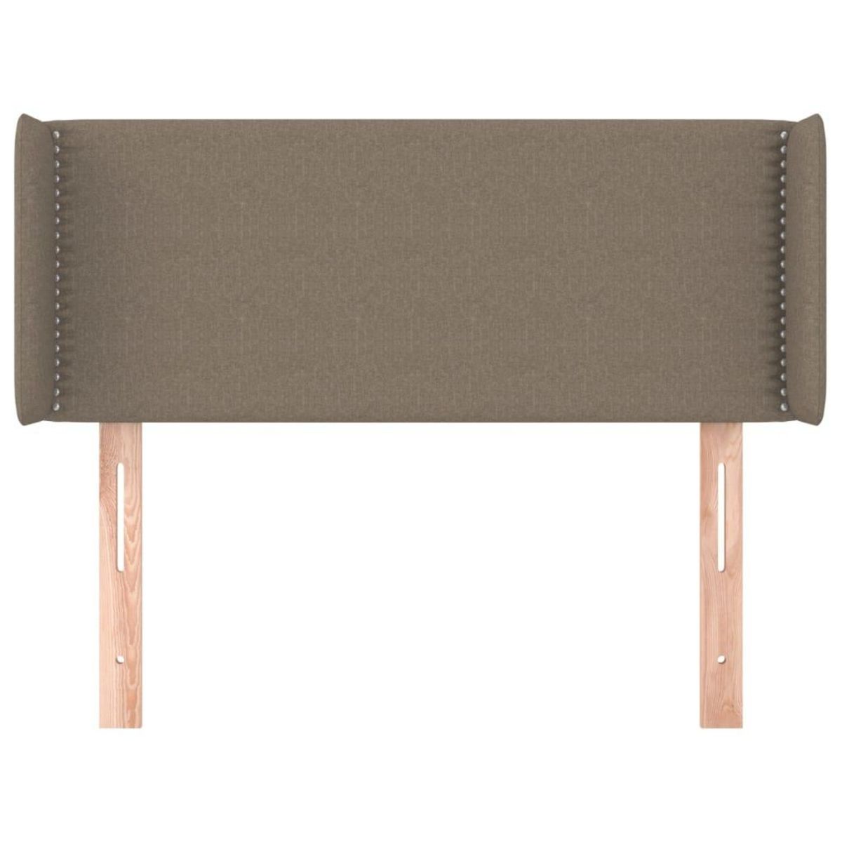 VIDAXL Tete de lit avec oreilles Taupe 83x16x78/88 cm Tissu