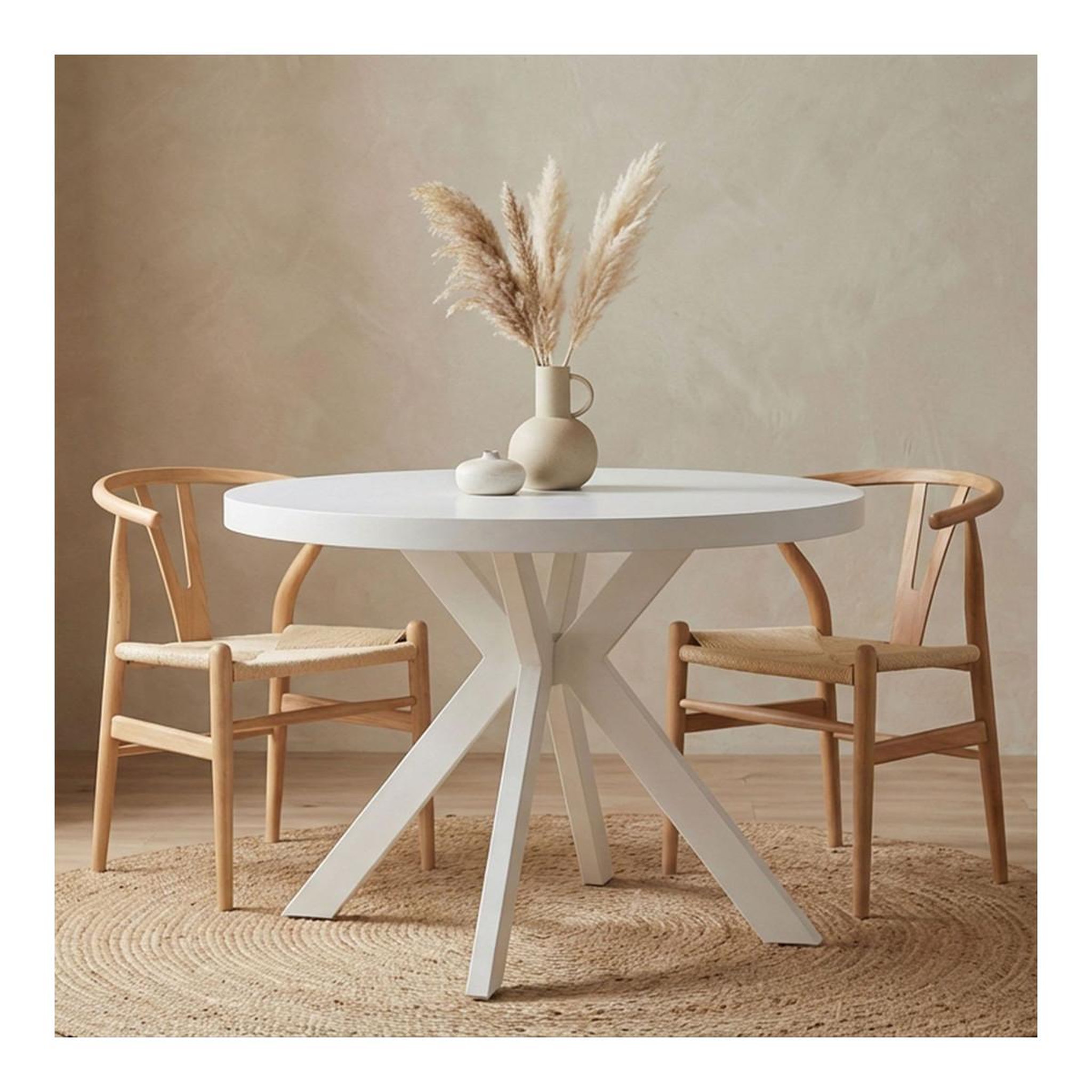 Voir la diapositive 4 : Paris Prix Table ronde extensible  zefane  110-260cm blanc