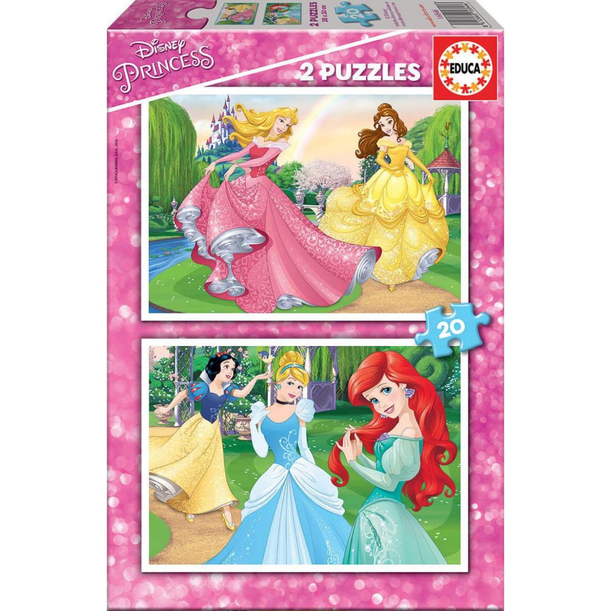 EDUCA Puzzle 2 x 20 - Princesses de Disney