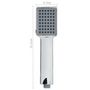 Voir la diapositive 6 : VIDAXL Pomme de douche a main avec tuyau de 1,5 m Chrome